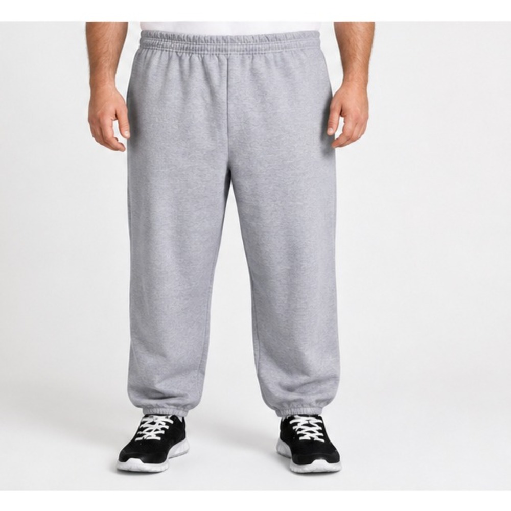 Hanes Mens EcoSmart Fleece Sweatpants Size 3XL Light Steel Gray 32in Joggers